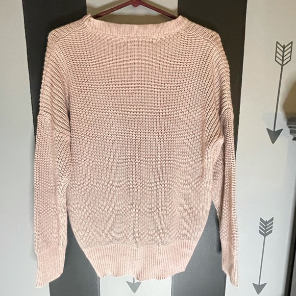 Forever 21 Pink Sweater size L crewneck - Picture 3 of 3